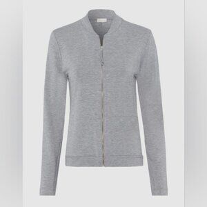 HANRO Balance Gray Front Zip Jacket